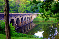 Bridge Over Mirrored Water
