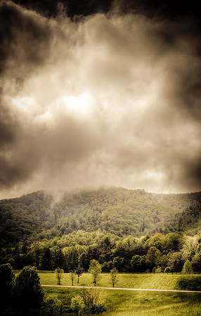 Mountain Misted Landscape